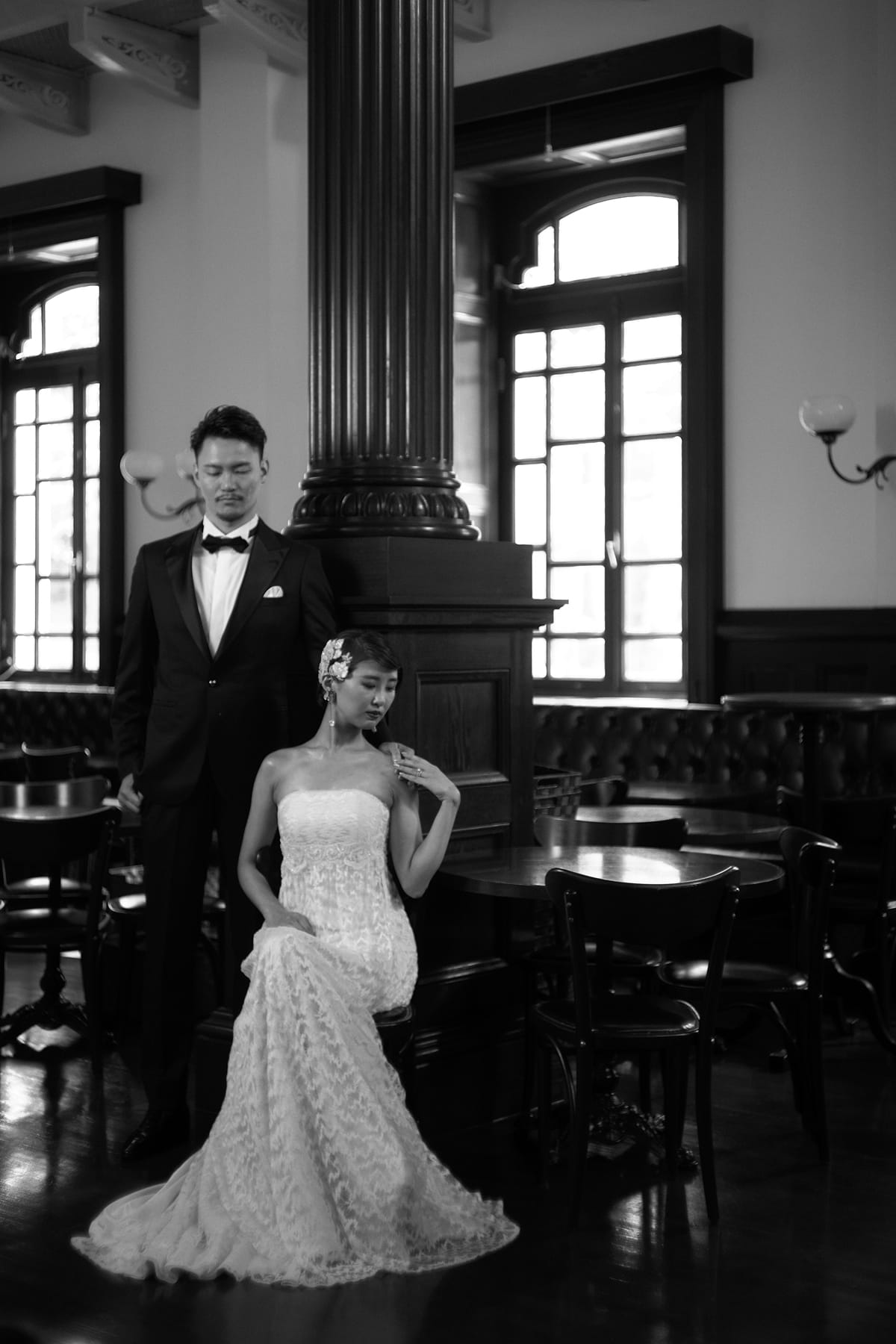 Café 1894の中で写真撮影